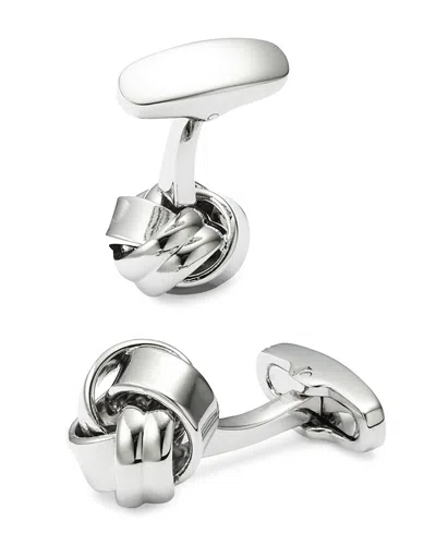 Link Up Knot Cufflinks In Metallic