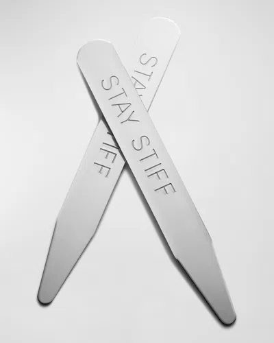 Link Up Men's Brass Stay Stiff Collar Stays