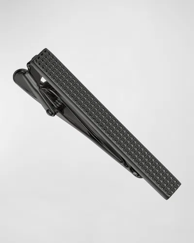 Link Up Men's Pyramid Dotted Gunmetal Tie Bar