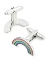 Link Up Rainbow Cufflinks In Multi