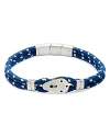 Link Up Sailing Pulley Nylon Cord Bracelet In Blue