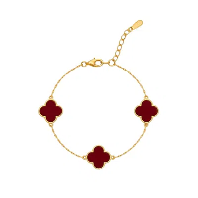 Linked By Mkf Blake Bracelet (crimson) In Red