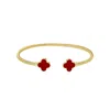 Linked By Mkf Garnet Cuff In Gold
