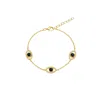 Linked By Mkf Iris Stone Bracelet (emerald) In Blue