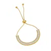 Linked By Mkf Laurel Baguette Bracelet In Gold