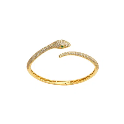Linked By Mkf Serpent Bangle In Gold