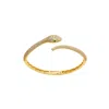 Linked By Mkf Serpent Bangle In Brown