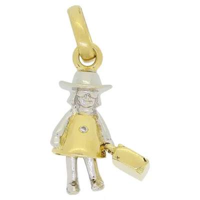 Pre-owned Links Of London Diamond Globe Trotter Charm Pendant In Multi
