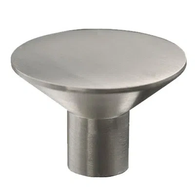 Linnea 1" Diameter Conical Knob In Satin Stainless Steel
