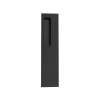Linnea 11.8" Rectangular Flush Pull Plate In Satin Black