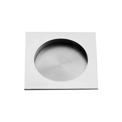 Linnea 2.6" Square Flush Pull Plate In Satin Stainless Steel