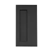Linnea 5.9" Rectangular Flush Pull Plate In Satin Black