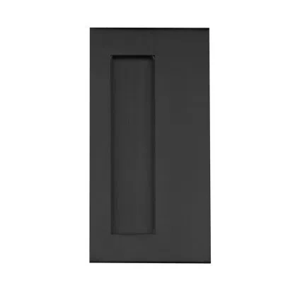 Linnea 5.9" Rectangular Flush Pull Plate In Satin Black
