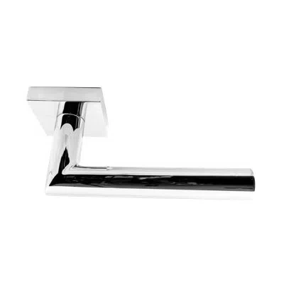 Linnea Alpine Lever 02 Full Dummy Set With Square Rose In Polish Stainless Steel