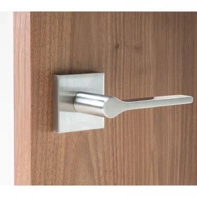 Linnea Alpine Lever 07 Single Dummy With Square Rose In Stainless Steel