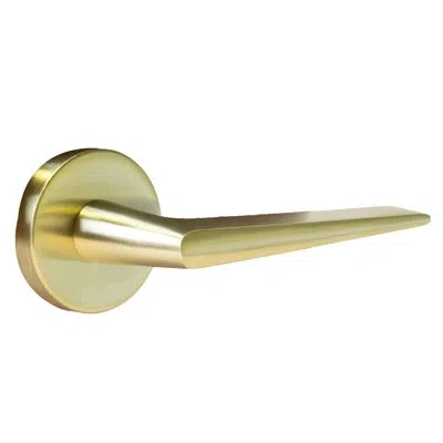 Linnea Alpine Lever 16 Passage Set With Round Rose In Stainless Steel