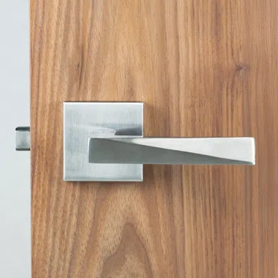 Linnea Alpine Lever 19 Passage Set With Square Rose In Silver