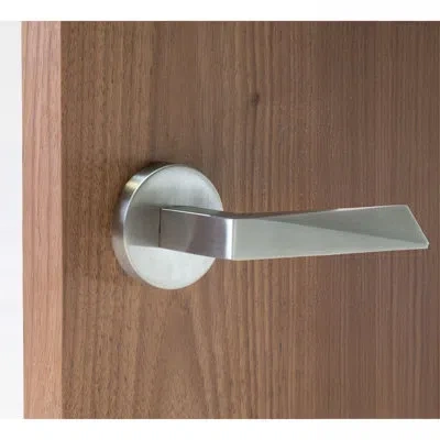 Linnea Alpine Lever 19 Single Dummy Set With Round Rose In Silver