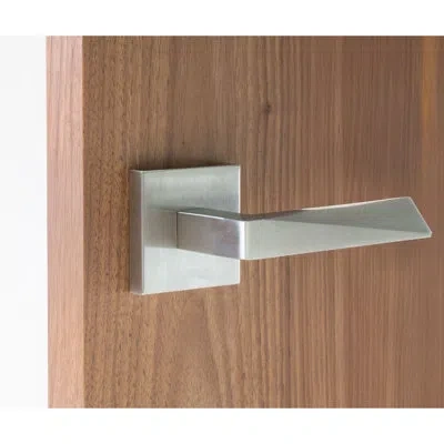 Linnea Alpine Lever 19 Single Dummy Set With Square Rose In Silver