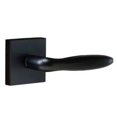 Linnea Alpine Lever 26 Full Dummy Set With Square Rose In Satin Stainless Steel