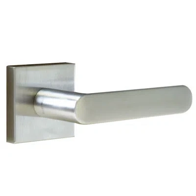 Linnea Alpine Lever 92 Full Dummy Set With Square Rose In Satin Stainless Steel
