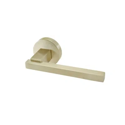 Linnea Alpine Lever 96 Passage Set In Satin Brass