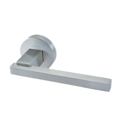 Linnea Alpine Lever 96 Privacy Set In Satin Stainless Steel