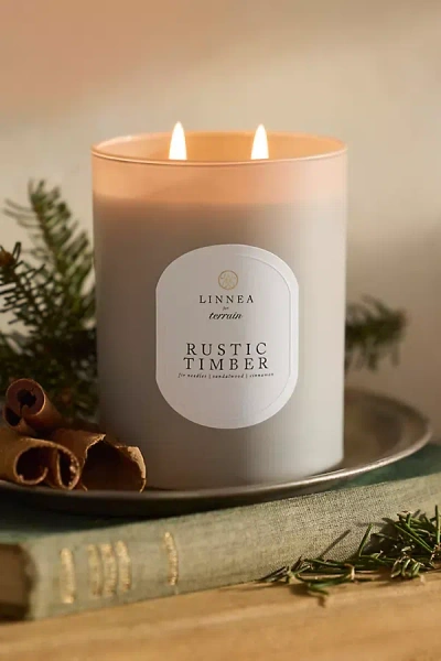 Linnea Candle, Rustic Timber In Neutral