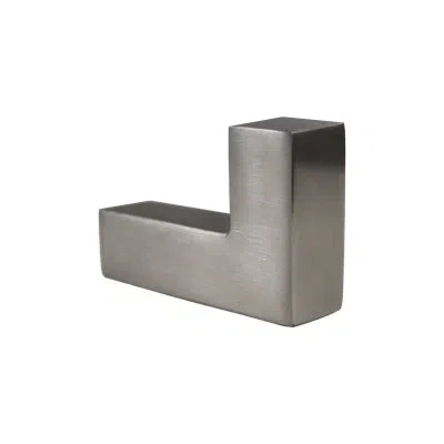 Linnea Contemporary Wall Mounted Robe And Towel Hook In Satin Stainless Steel