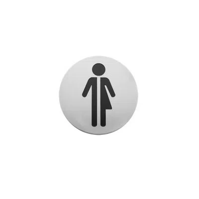 Linnea Door Sign In Satin Stainless Steel