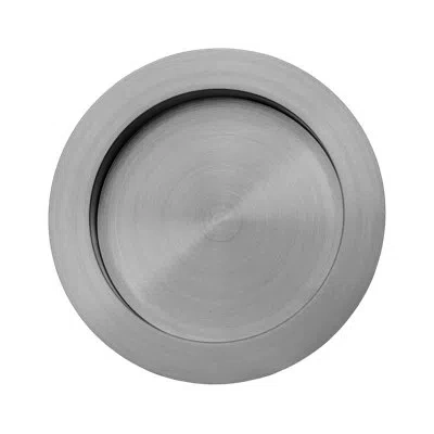 Linnea Flush Pull Pocket Door Hardware In Satin Stainless Steel