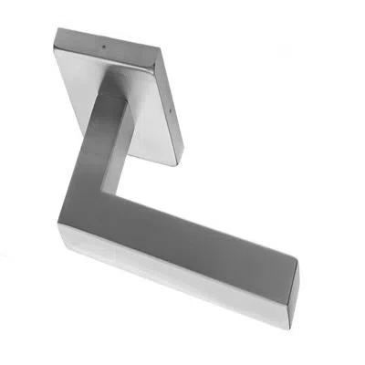 Linnea Leaf Collection Lever 01 By  In Satin Stainless Steel
