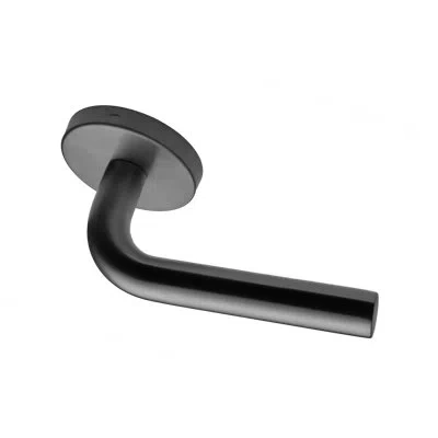 Linnea Leaf Collection Lever In Satin Black