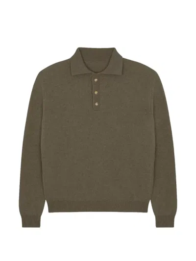 Linnea Lund Polo Neck Sweater In Brown