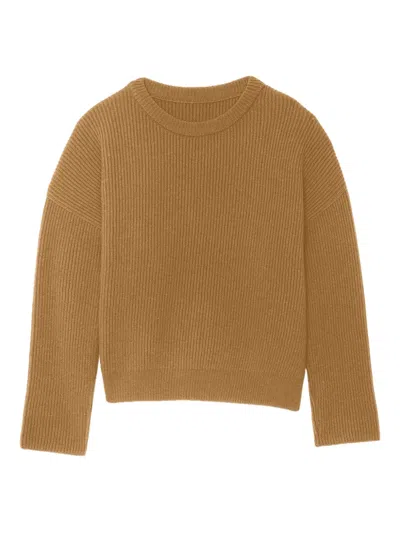 Linnea Lund Ribbed Cashmere Sweater In Brown