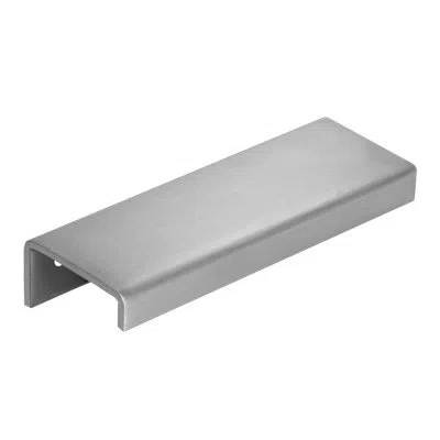 Linnea Modern Cabinet Finger Edge Pull In Satin Stainless Steel