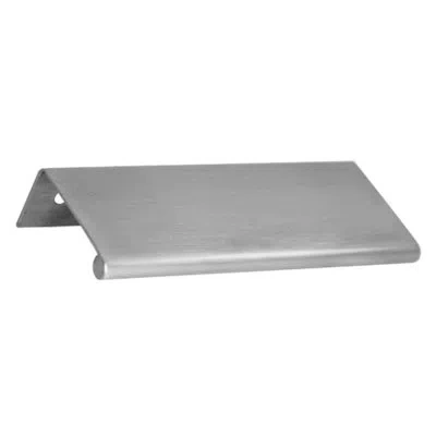 Linnea Modern Cabinet Finger Edge Pull In Satin Stainless Steel