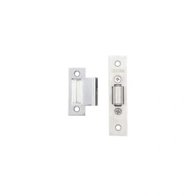 Linnea Roller Catch Back Plate In Polished Stainless Steel