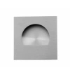 Linnea Square Flush Pull Plate In Satin Stainless Steel