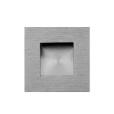 Linnea Square Flush Pull Plate In Satin Stainless Steel