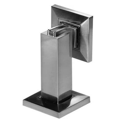 Linnea Stainless Steel Floor/ Wall Mount Magnetic Door Stop In Satin Stainless Steel