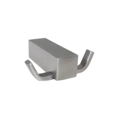 Linnea Stylish Dual Robe And Towel Wall Mounted Hook In Satin Stainless Steel