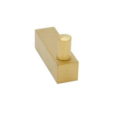 Linnea Stylish Wall Mounted Towel And Robe Hook In Satin Brass