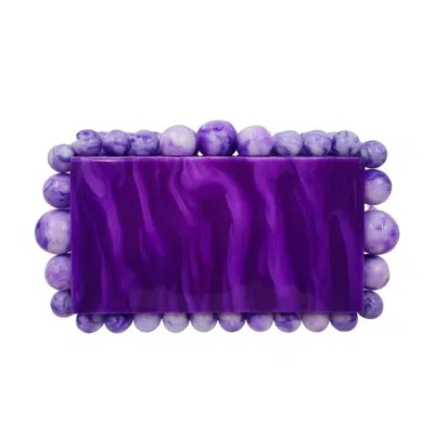 Linny Co Women's Daphne Clutch In Purple