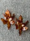 Linny Co Women's Flora Earring In Caramel In Brown