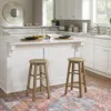 Linon 24 Inches Counter Stool Grey Wash In Brown