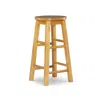 Linon 24 Inches Counter Stool With Round Seat In Brown