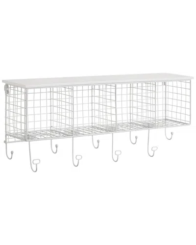 Linon 4-cubby Wall Shelf In White