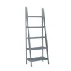 Linon Acadia Ladder Bookshelf, Grey In Gray
