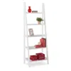 Linon Acadia Ladder Bookshelf, White In White